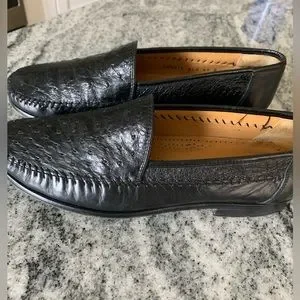 Sandro Moscoloni Genuine Ostrich Dress Loafers Black size 8 Sandro Moscoloni | Shoes | Vintage Sandro Moscoloni Genuine  main image 2